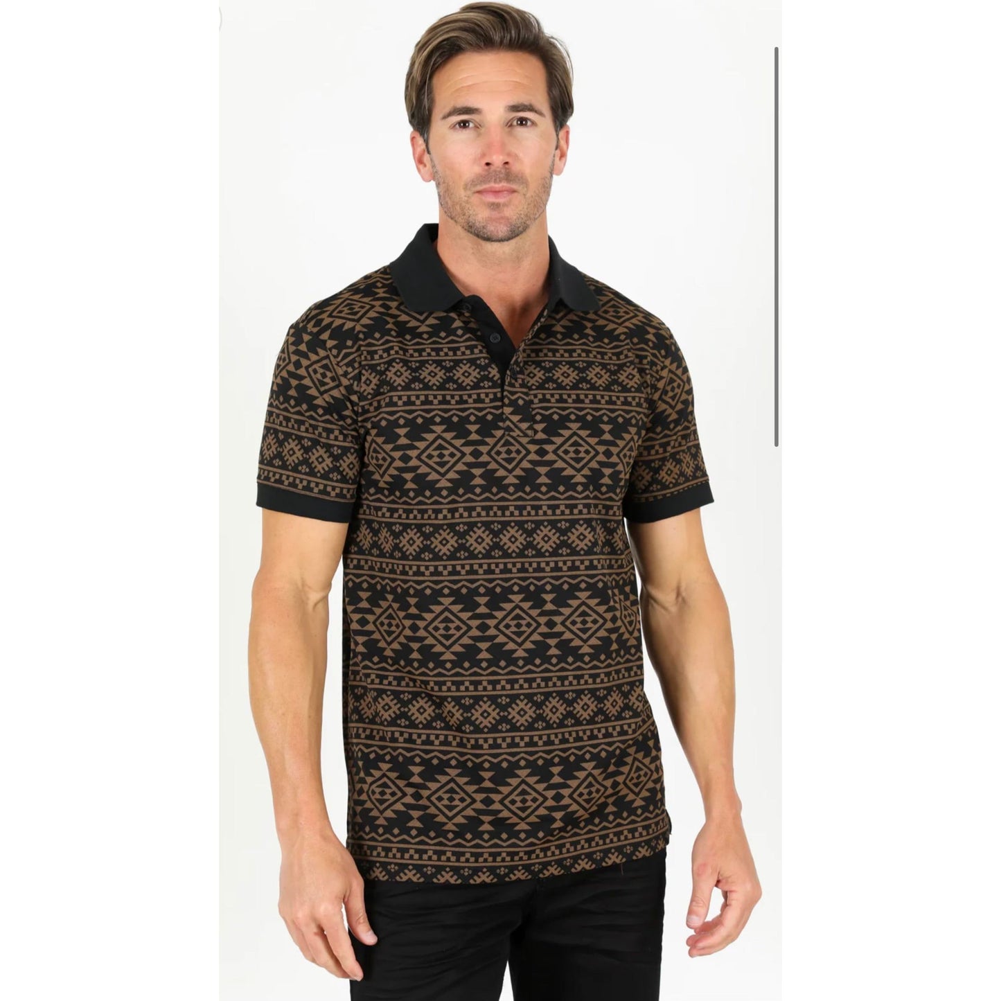 El Guerro polo Brown/Black